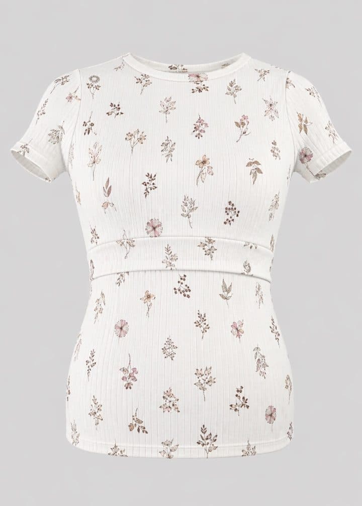 OOEGGS Majica za nosečnice in dojenje Botanic